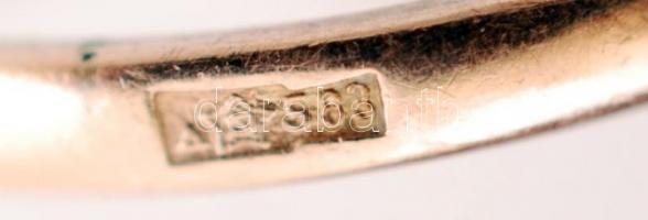 14 K arany gyűrű, 53-as méret, jelzett / 14 C gold ring 1,73 g