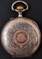 cca 1910 Ezüst IWC International Watch Company Schaffhausen zsebóra, javításra szoruló szerkezettel,...