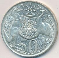 Ausztrália 1966. 50c Ag "II. Erzsébet" T:2 Australia 1966. 50 Cents Ag "Elizabeth II" C:XF