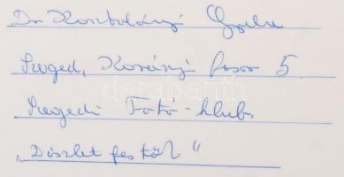 cca 1970 Dr. Kosztolányi Gyula: Díszletfestők Szegeden, aláírt vintage fotóművészeti alkotás, 30x40 ...