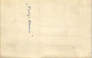 Zsélyi Aladár / Hungarian pilot, aeroplane, photo (Rb)