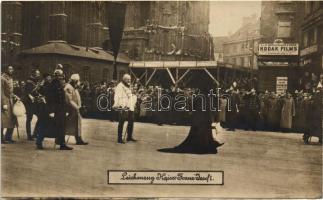 1916 Leichenzug Kaiser Franz Josef I. Das Kaiserpaar, Prinz Luitpold von Bayern, Ferdinand, Kaiser Wilhelm II; Aufnahme R. Lechner / Charles IV, Zita, Otto, Wilhelm II, Kronprinz Wilhelm, Ferdinand of Bulgaria, Leopold of Bavaria at the funeral of Franz Joseph