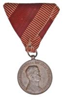 1917. "Károly Ezüst Vitézségi Érem II. osztály" Ag kitüntetés peremen "A" jelzéssel, nem hozzávaló mellszalagon. Szign.: Kautsch T:2- ph. Hungary 1917. Silver Medal for Bravery II class, with "A" hallmark on edge, with not its own ribbon Sign.: Kautsch C:VF edge error