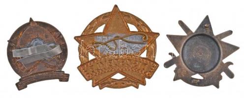 ~1949. "Haditorna" zománcozott fém jelvény + 1955. "Díszszemle 1945-1955. április 4.&...