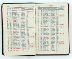 1930 Szeiler Vésnök VI. Teréz körút 21. által kiadott kitöltetlen zsebnaptár