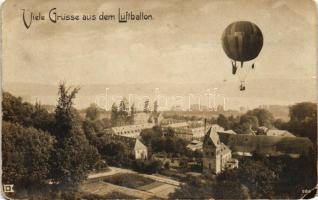 Maria Laach, Kloster, Luftballon / cloister, hot air balloon; photo (EK)