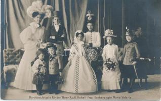 1908 Durchlauchtigste Kinder Ihrer K.u.K. Hoheit Frau Erzherzogin Marie Valerie; Verlag E. Lerch / the children of Archduchess Marie Valerie of Austria