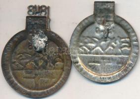 1948. "A Magyar Sportoló Ifjúság Szabadság Ünnepe" zománcozott Br és ezüstözött Br jelvény...