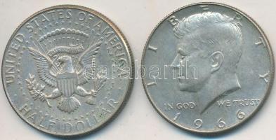 Amerikai Egyesült Államok 1966. 1/2$ Ag "Kennedy" (2x) T:2
USA 1966. 1/2 Dollar Ag "K...