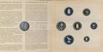 2008. 1Ft-100Ft 7klf db + Mátyás denár Ag fantáziaverete "Reneszánsz emlékév" dísztokos sz...