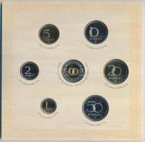 2008. 1Ft-100Ft 7klf db + Mátyás denár Ag fantáziaverete "Reneszánsz emlékév" dísztokos sz...