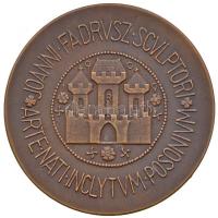 Berán Lajos (1882-1943) DN "Fadrusz János" Br emlékérem. "JOANNI FADRVSZ SCVLPTORI AR...