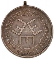 1930. "Magyar Posztógyári Sport Egyesület 1930" jelzett Ag kerékpáros sportérem füllel (29...
