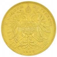 Ausztria 1896. 10K Au "Ferenc József" (3,37g/0.900) T:2
Austria 1896. 10 Corona Au "F...