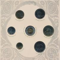 2007. 1Ft-100Ft 8klf db, szettben, benne "Berán Lajos és a pengő" Ag emlékérem (10g/0.999/...