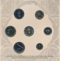 2007. 1Ft-100Ft 8klf db, szettben, benne "Berán Lajos és a pengő" Ag emlékérem (10g/0.999/...