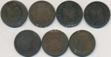 1868KB-1887KB 1kr Cu (7x) T:2,2-,3