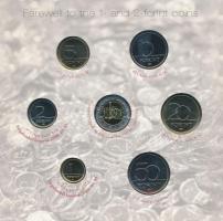 2008. 1Ft-100Ft "Búcsú az egy- és kétforintostól" 7xklf db dísztokos szettben T:BU