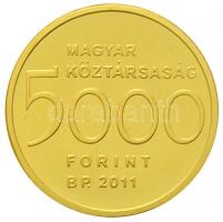 2011. 5000Ft Au "Clark Ádám" tanúsítvánnyal (0.5g/0.999/11mm) T:P ujjlenyomatos
Hungary 20...