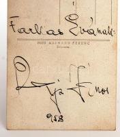 Rajz János (1907-1981) Kossuth- és Jászai Mari-díjas magyar színész aláírása fotólapon