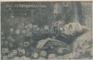 1865 Ferdinandi 1927 / Ferdinand I of Romania, obituary card (EB)