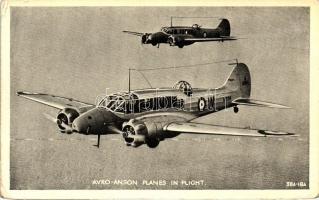 Avro-Anson planes in flight, Avro-Anson brit repülőgépek