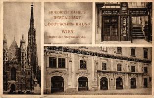 Vienna, Wien I. Friedrich Kargl&#039;s Restaurant &#039;Deutsches Haus&#039; Stephanskirche