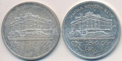 1992. 200Ft Ag "MNB" (2x) T:2,2-