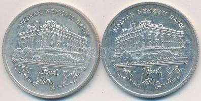 1992. 200Ft Ag "MNB" (2x) T:2,2-