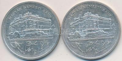 1992. 200Ft Ag "MNB" (2x) T:2,2-