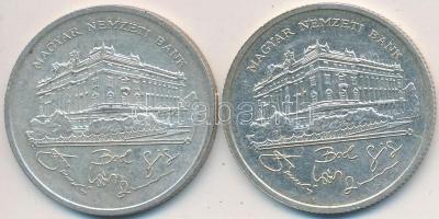 1992. 200Ft Ag "MNB" (2x) T:2,2-