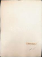 1961 Katkó István: Falu végén, hátoldalon feliratozva, pecséttel jelzett, 18x24 cm