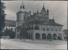 Lőcse, Régi Városháza, hátoldalon feliratozva, 23x17 cm / Levoča, Slovakia, Old city hall, 23x17 cm