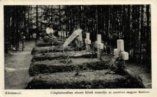 Kőrösmező, Jasina; Világháborúban elesett hősök temetője az ezeréves magyar határon / military cemetery on the border