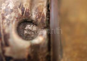 Ezüst (Ag.) nyelű desszertes készlet, jelzett, eredeti dobozában, bruttó:270 g