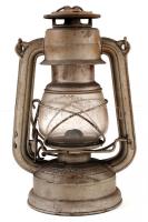 Antik Feuerhand medium viharlámpa, jelzett, fém, m:21 cm