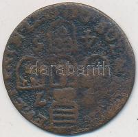 Liege 1745. 1L Cu "John Theodore" T:3
Liege 1745. 1 Liard "John Theodore" C:F
Kr...