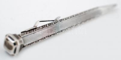 Régi, ezüst töltő ceruza, fémjelzett, Ag., Br.: 14,9gr., szép állapotú/ Old silver pencil, signed,Ag...