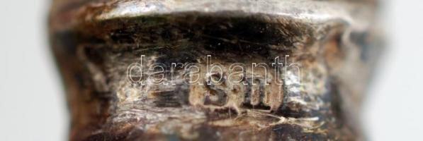 Ezüst (Ag.) nyelű kés készlet 6 db, jelzett, mesterjeggyel (R.S), bruttó:262 g