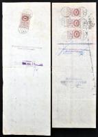 Békéscsaba 1943-1944. "Békéscsabai Leszámítoló és Pénzváltóbank Részvénytársaság" váltó 50...