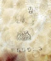 cca 1900 14K arany Doxa másodpercmutatós zsebóra dupla fedeles, tisztításra szorul, jelzett, jó álla...