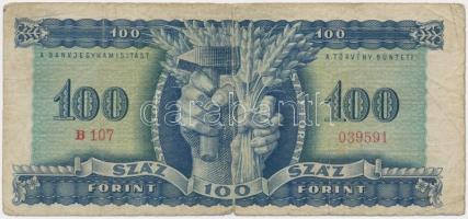 1946. 100Ft vízjeles T:III-
Adamo F26