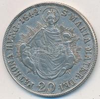 1842B 20Kr Ag "V. Ferdinánd" T:2,2- juszt. Huszár: 2081., Unger III.:1419.