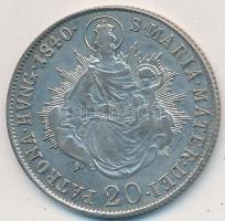 1840B 20Kr Ag "V. Ferdinánd" T:2- polírozott