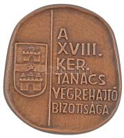 ~1970. "A XVIII. Kerület Ifjúságáért / A XVIII. Kerület Tanács-Végrehajtó Bizottsága" nagy...