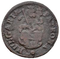 1704KB Rézpoltúra "II. Rákóczi Ferenc" Körmöcbánya (2.85g) T:3 Hungary 1704KB Poltura "Francis II Rákóczi" Kremnitz (2.85g) C:F Huszár: 1549., Unger II.: 1139.a