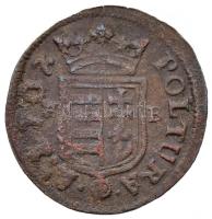 1707KB Rézpoltúra "II. Rákóczi Ferenc" (2.41g) T:2-
Hungary 1707. Poltura "Francis II...