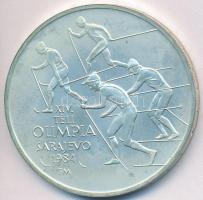 1984. 500Ft Ag "Sarajevoi Téli Olimpia" T:BU Eredeti tokban, tanúsítvánnyal!