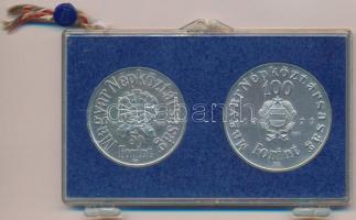 1973. 50Ft Ag + 100Ft Ag "Petőfi" pár, sérült MBN tokban T:BU