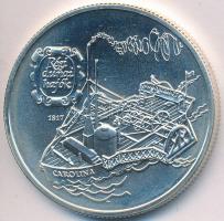 1993. 500Ft Ag "Régi dunai hajók - Árpád" dísztokban, tanúsítvánnyal T:BU
Adamo EM129